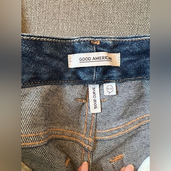 GOOD AMERICAN good curve straight jean size 0/25 - Picture 5 of 5